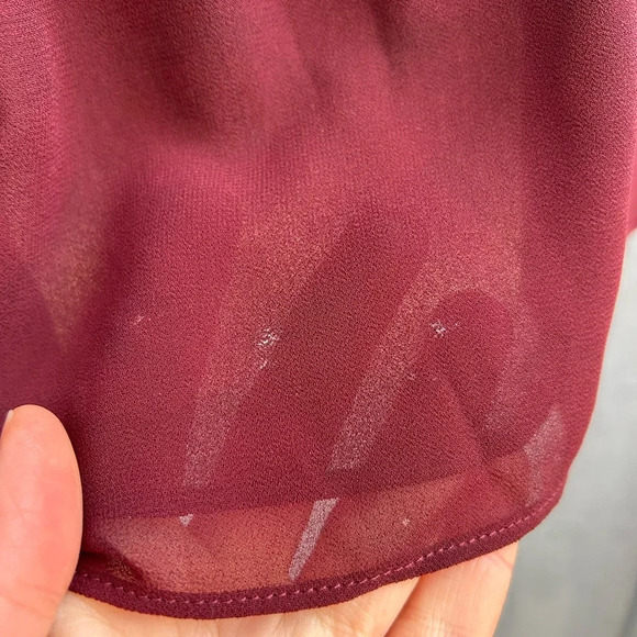 Marlee Bohemian  Ruffle Front Peplum Blouse, size Large - Picture 8 of 10